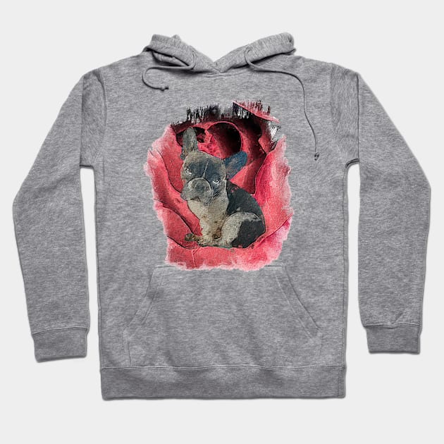 Little Angry Frenchie Bulldog Hoodie by Leon Star Shop